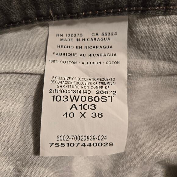 Wrangler Riggs Workwear Reinforced Carpenter Ripstop Grey Cargo Pants size 40L - Picture 11 of 16